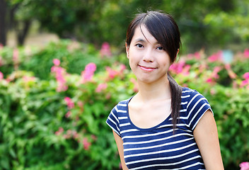 Image showing young asian woman