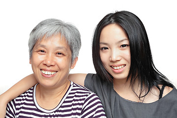 Image showing smile mother and daughter