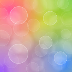 Image showing Blured circles of bokeh on colorful background