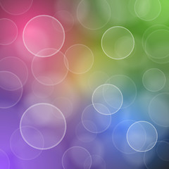 Image showing Romantic background with bokeh circles