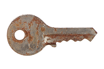 Image showing Old rusty key 