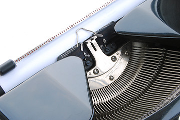 Image showing Old typewriter close-up