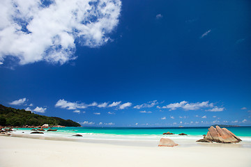 Image showing Stunning tropical beach at Seychelles