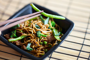 Image showing Delicious meat wok