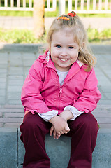 Image showing smiling of girl