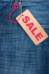 Image showing Jeans With Sale Tag