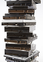 Image showing Stack of hard drive