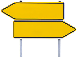 Image showing german direction signs with clipping path