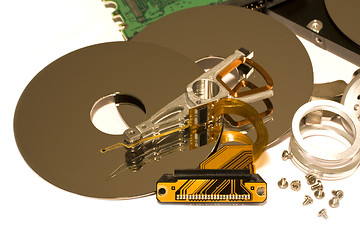 Image showing parts of hard disk drive