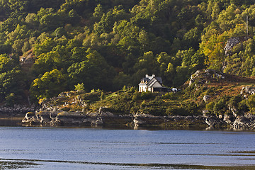 Image showing single house at scottish coast