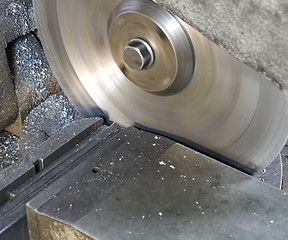 Image showing circular saw in close up