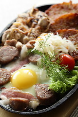 Image showing meat with egg