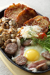 Image showing meat with egg