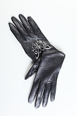 Image showing Black gloves