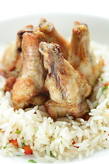 Image showing Chicken legs with rise