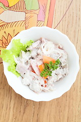 Image showing salad in white dish