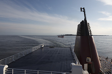 Image showing Ferry on the way into Stavanger