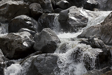 Image showing Rocks in stream of water