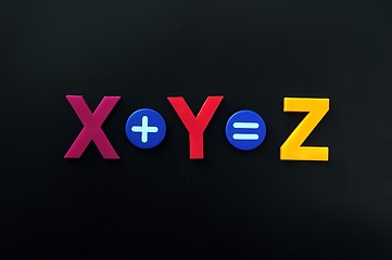 Image showing Math formula of x plus y