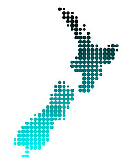 Image showing Map of New Zealand