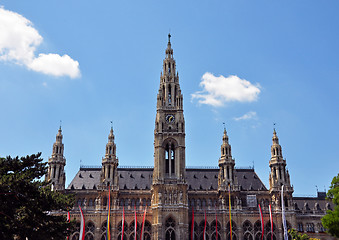 Image showing Town hall (Rathaus) of Vienna