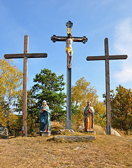 Image showing Calvary in Moosbach, Bavaria, Germany