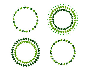 Image showing Green wreaths