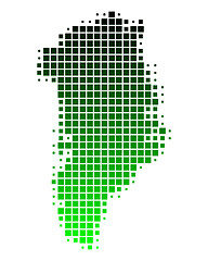 Image showing Map of Greenland