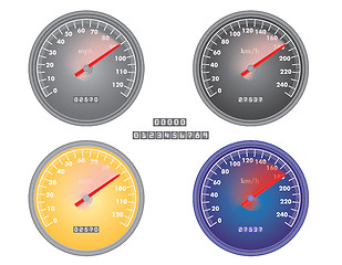 Image showing speedometers