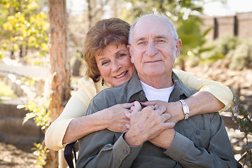 Image showing Happy Senior Couple Relaxing in The Park