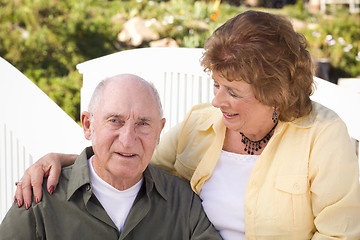 Image showing Happy Senior Couple Relaxing in The Park