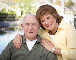 Image showing Happy Senior Couple Relaxing in The Park