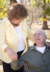 Image showing Happy Senior Couple Relaxing in The Park