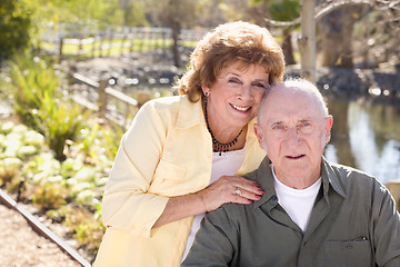 Image showing Happy Senior Couple Relaxing in The Park