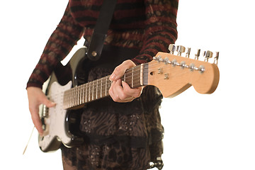 Image showing close up of guitar