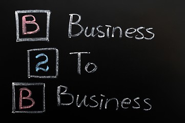 Image showing Acronym of B2B - Business to Business