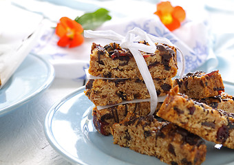 Image showing Homemade Muesli Bars