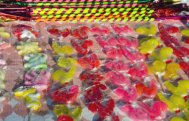 Image showing Colorful candy pack polythylene sell fair market 