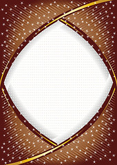 Image showing vector chocolate background with star