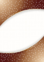 Image showing vector chocolate background with star