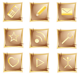 Image showing vector original gold icon