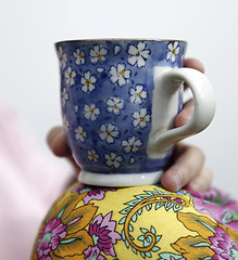 Image showing Woman with cofee