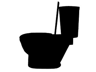 Image showing Toilet Silhouette