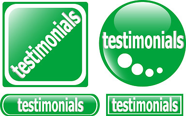 Image showing Web Testimonial Icon set