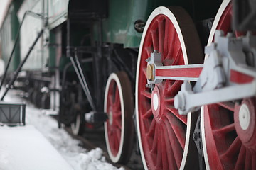 Image showing old steam locomotive