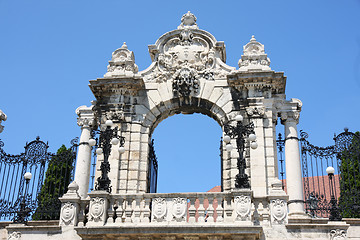 Image showing Gate of Buda Castle in Budapest, Hungary