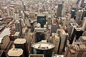 Image showing Aerial view of Chicago