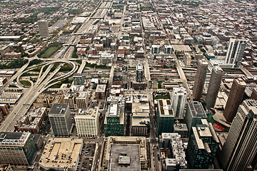 Image showing Aerial view of Chicago