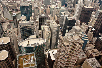 Image showing Aerial view of Chicago