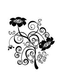 Image showing flower pattern on white background